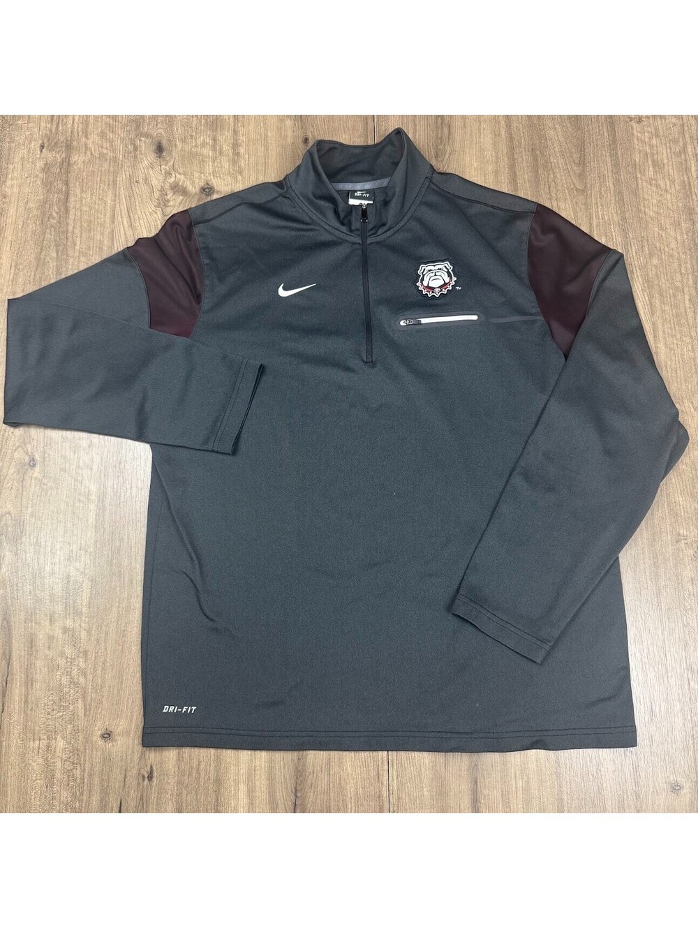 Nike Dri-Fit UGA Georgia Bulldogs Pullover Mens XL Sweater 1/4 Zip UGA Football